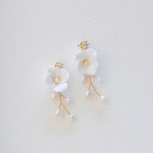 Gold flora stud jay kay braids and bridal